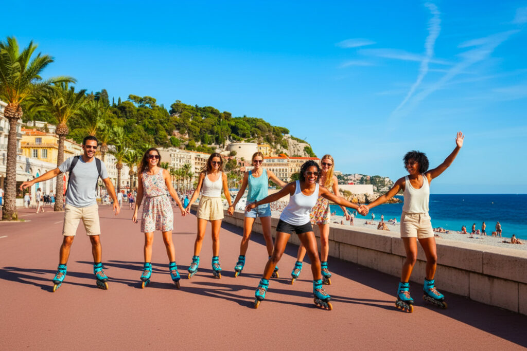 Roller-sur-la-Promenade-des-Anglais-à-Nice
